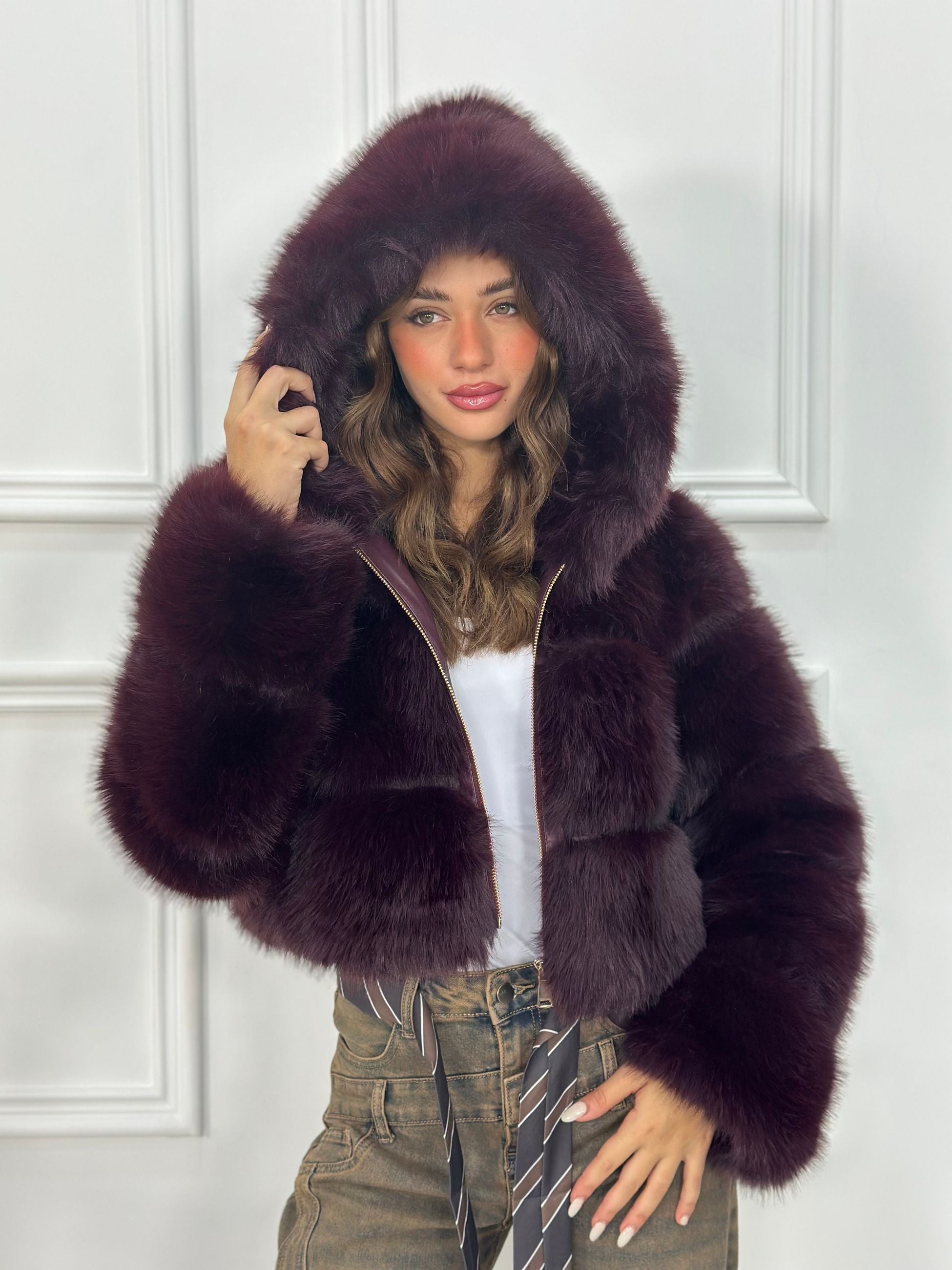 Pelliccia Crop Top Quality 68341