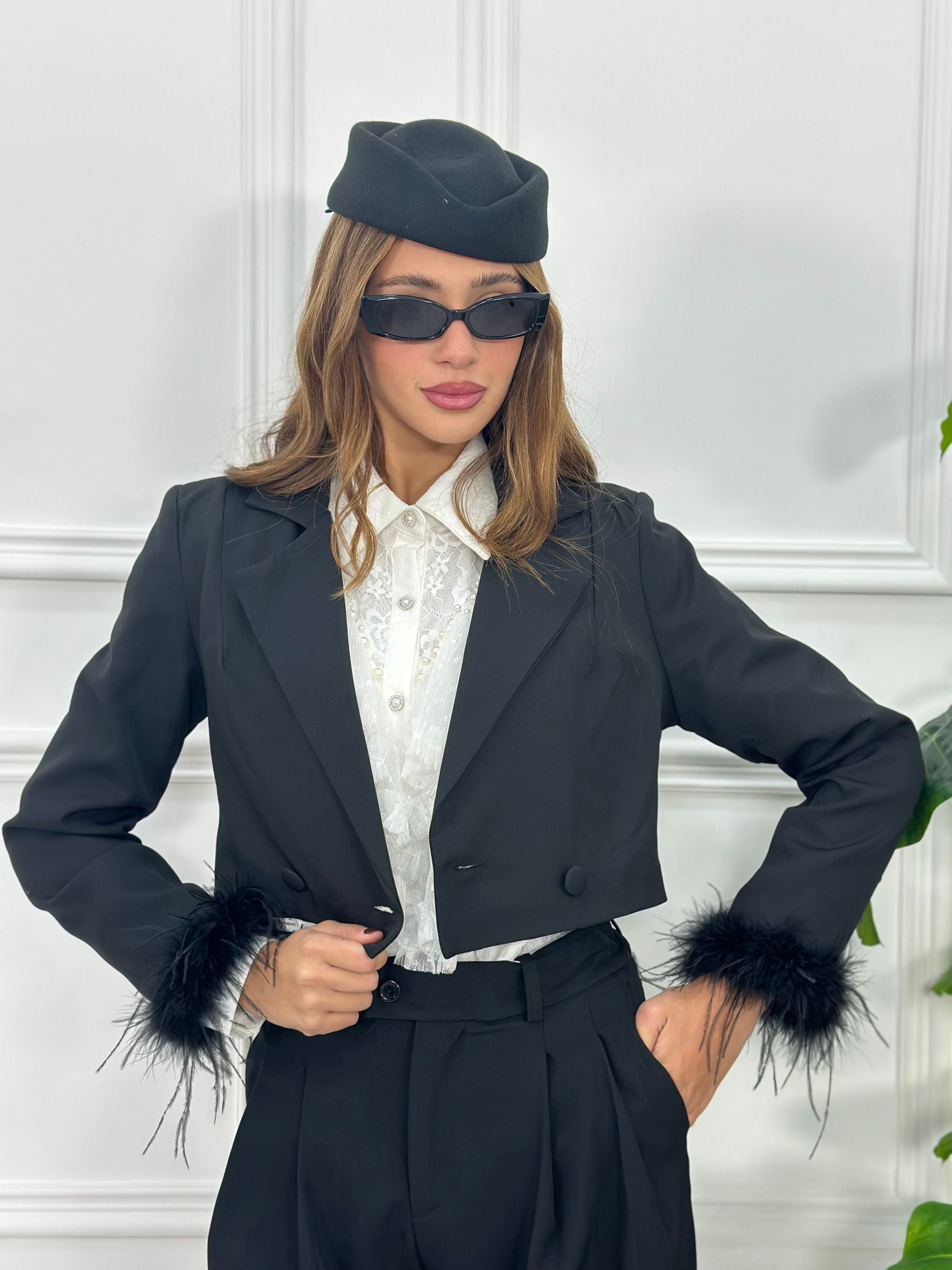 Giacca Corta Piume RM51234