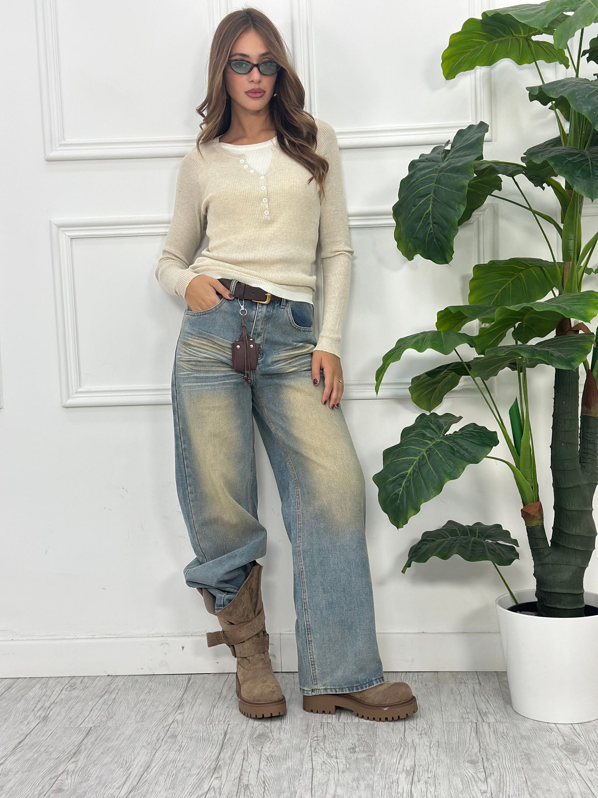 Jeans Palazzo MI2662 (tela fissa)