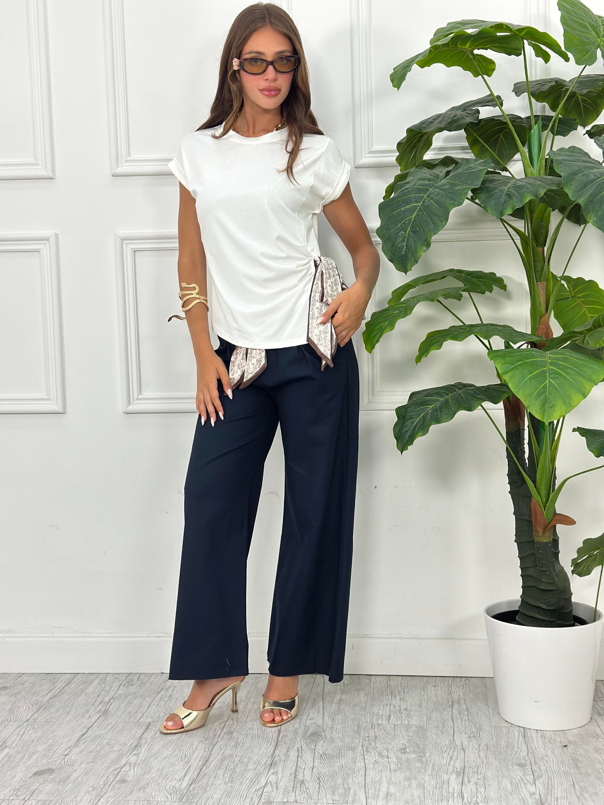 Pantalone Palazzo MR2858 (cotone)