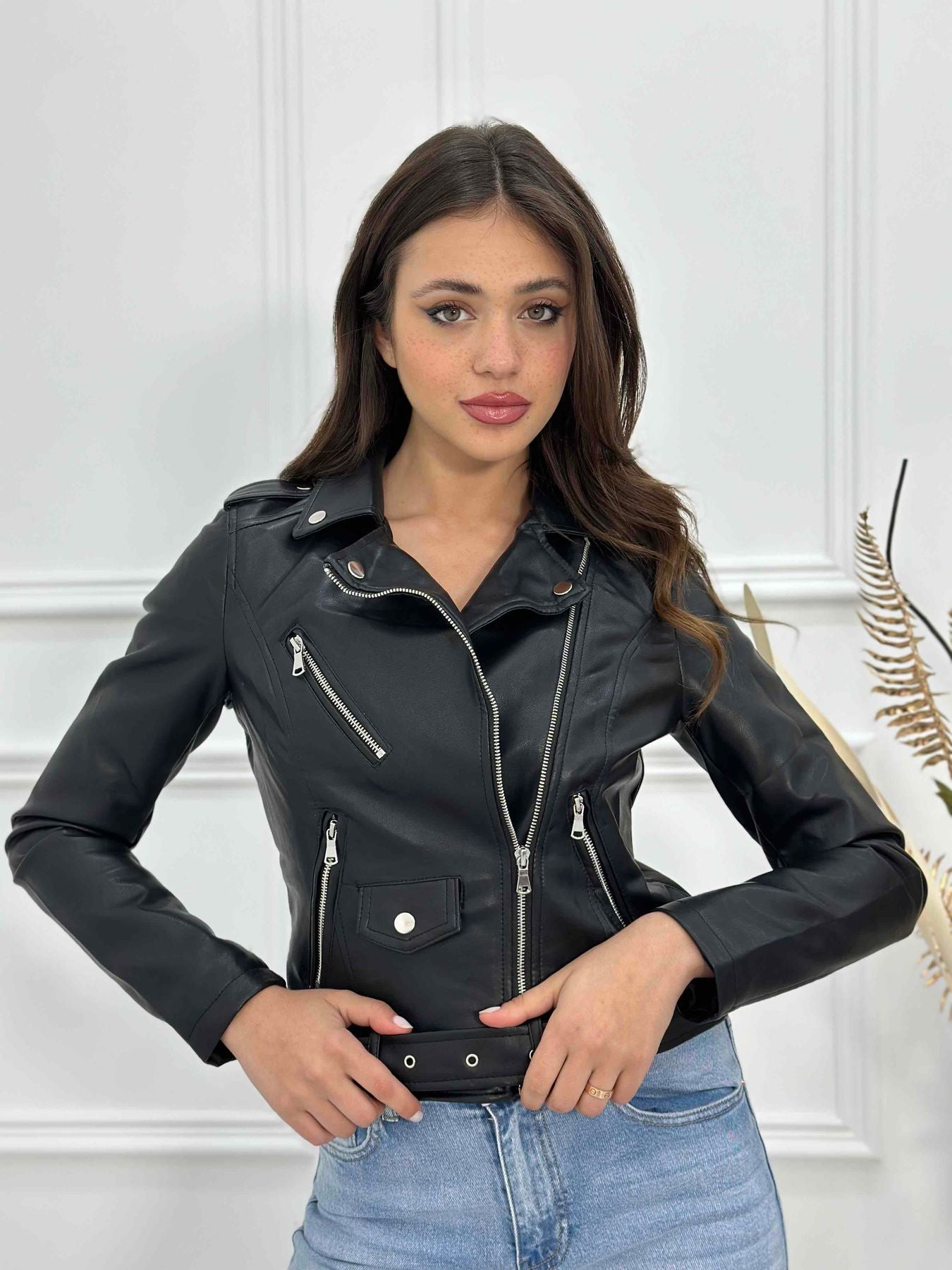 Giubbotto chiodo in ecopelle 1895