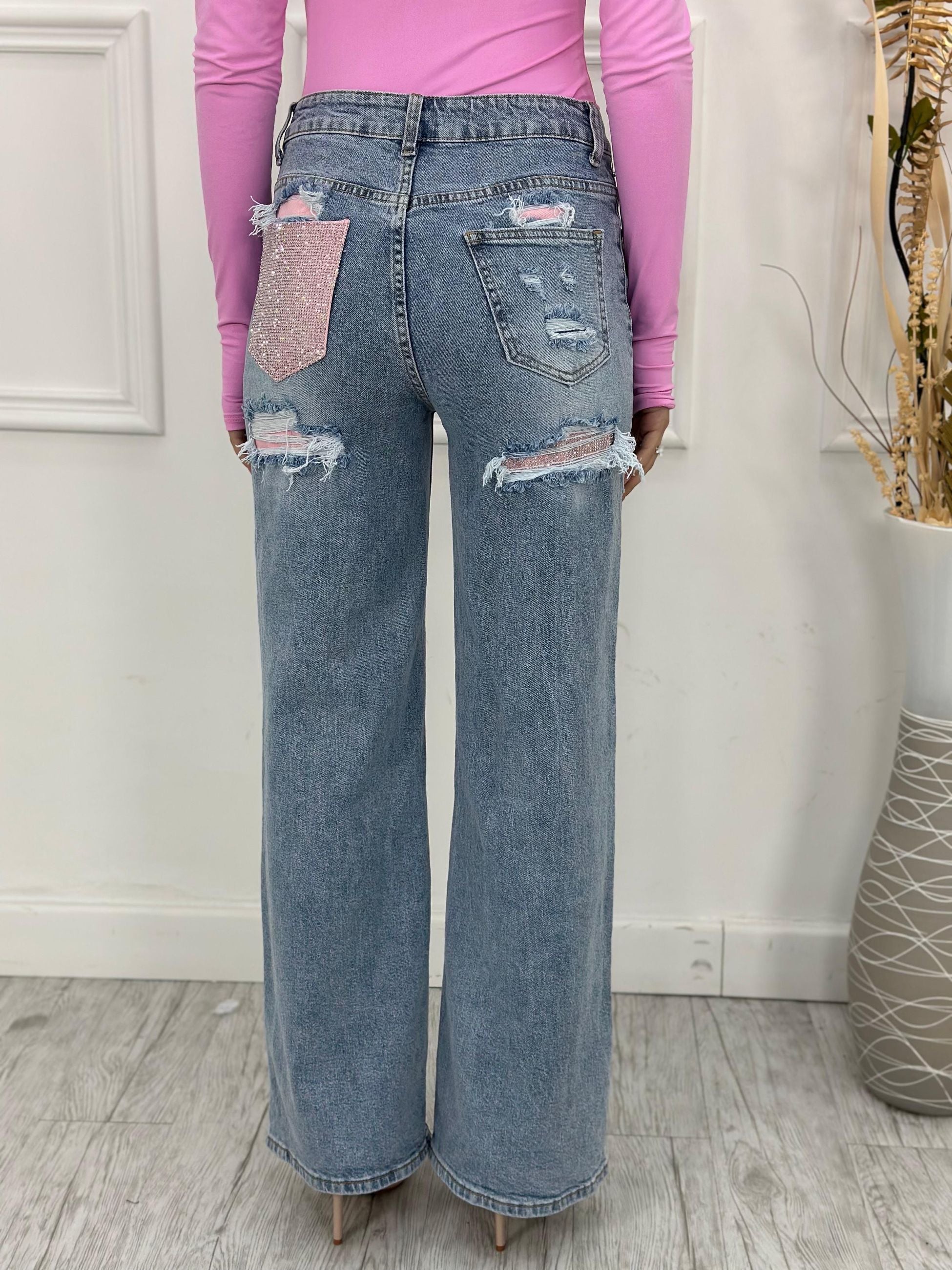 Jeans Palazzo LW1945 (poco elastico)