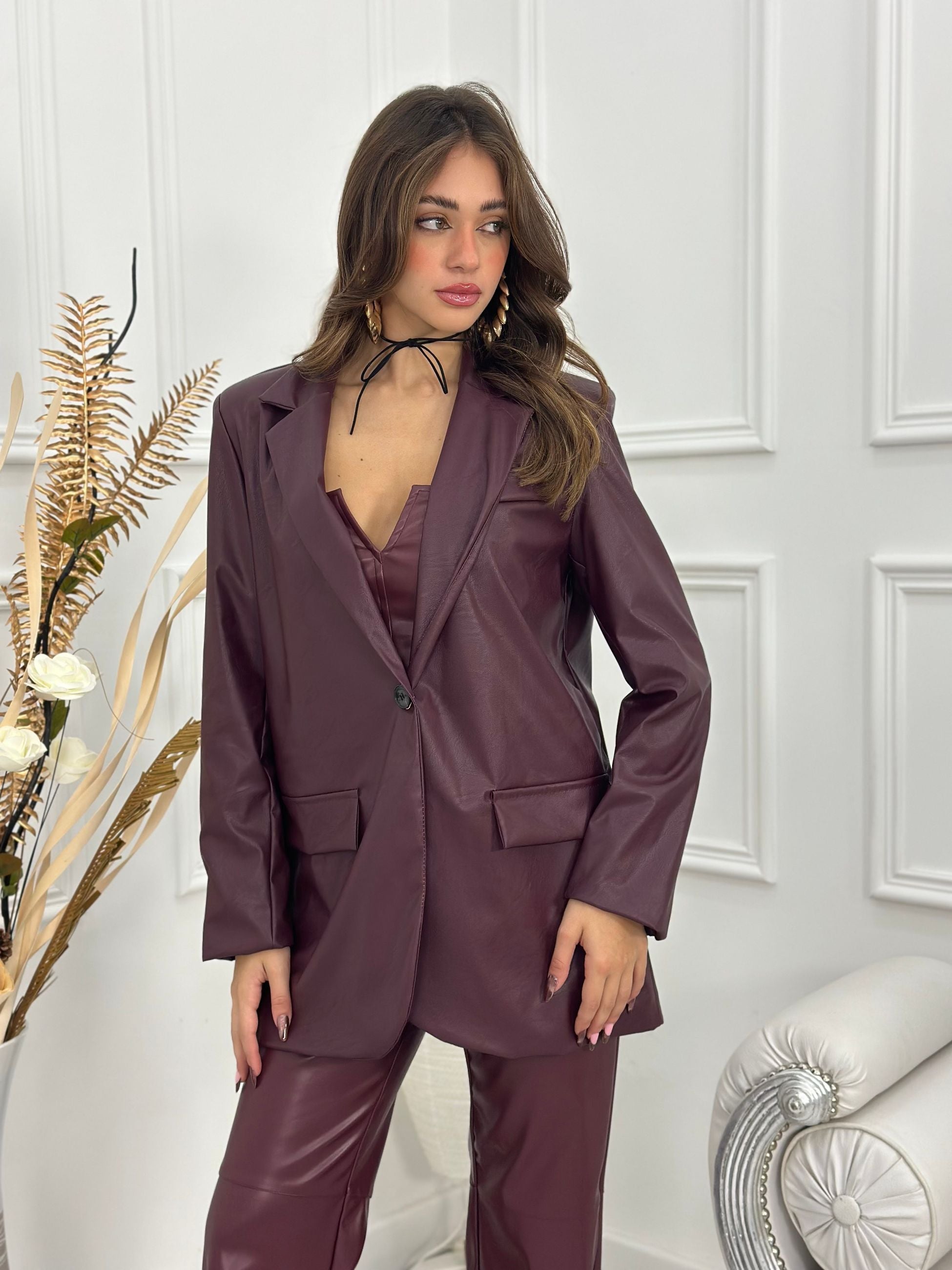 Giacca Over Size in Ecopelle ARG11040