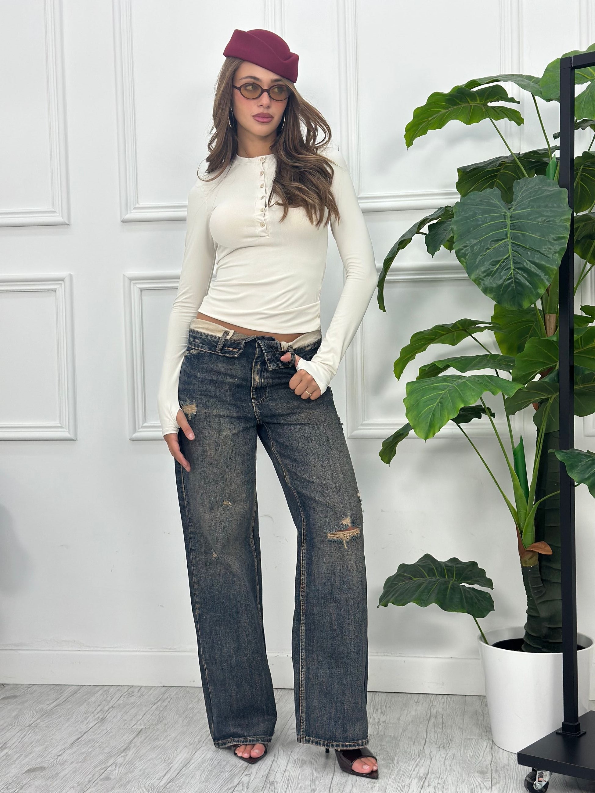 Jeans Palazzo H5825 (non elastico)