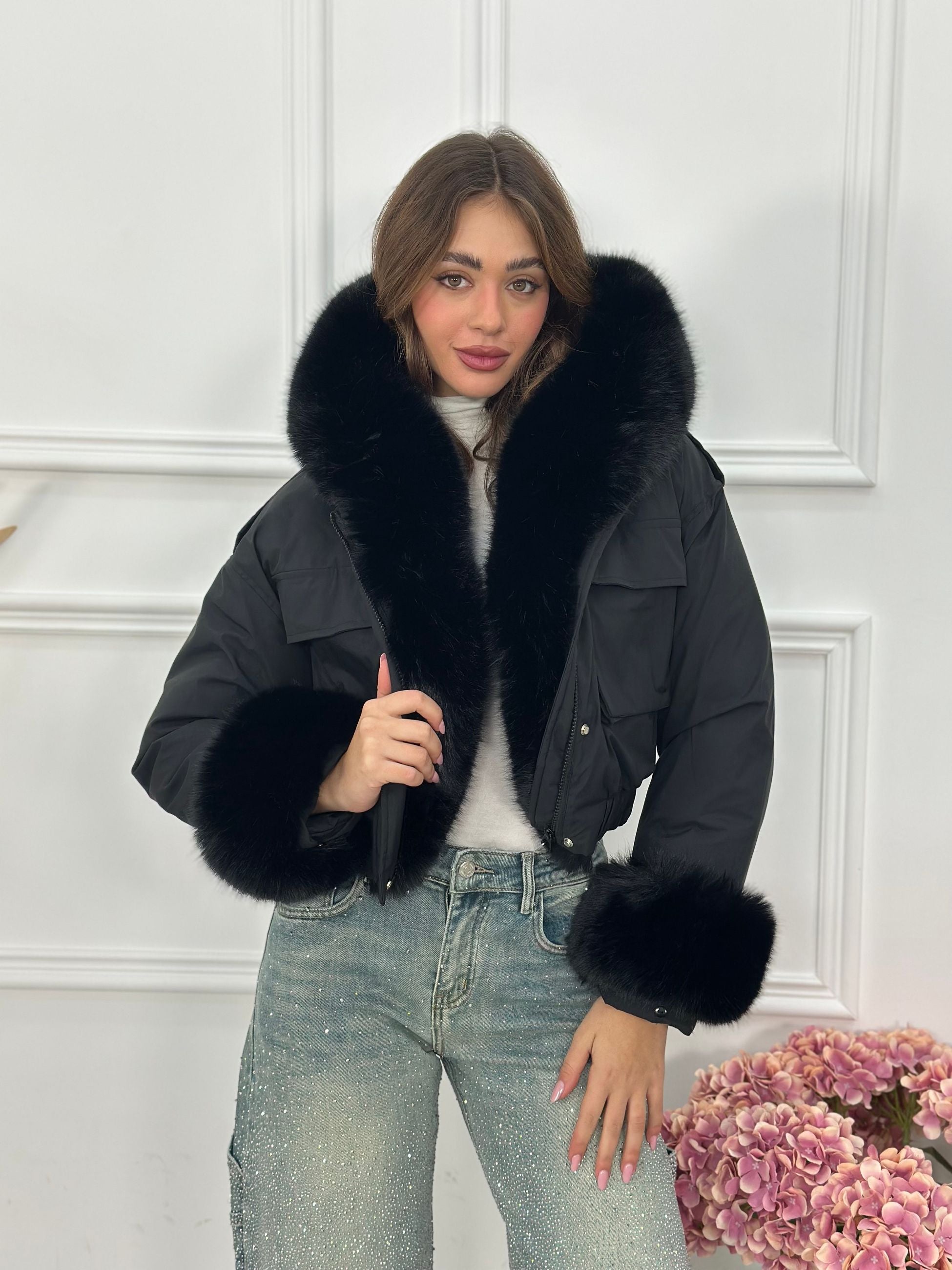 Giubbotto Crop Top Quality J8526