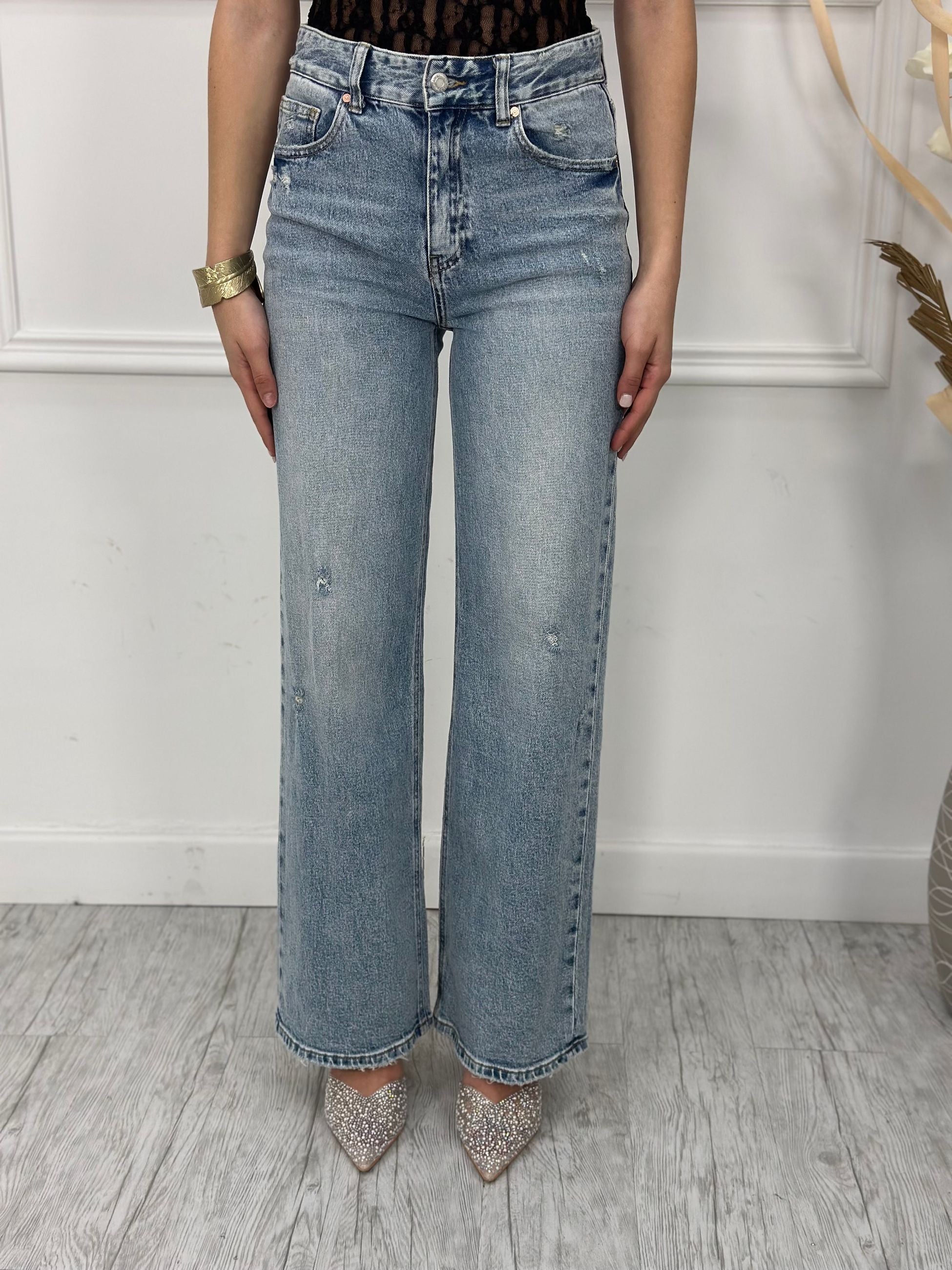 Jeans Palazzo H8000-16 (poco elastico)
