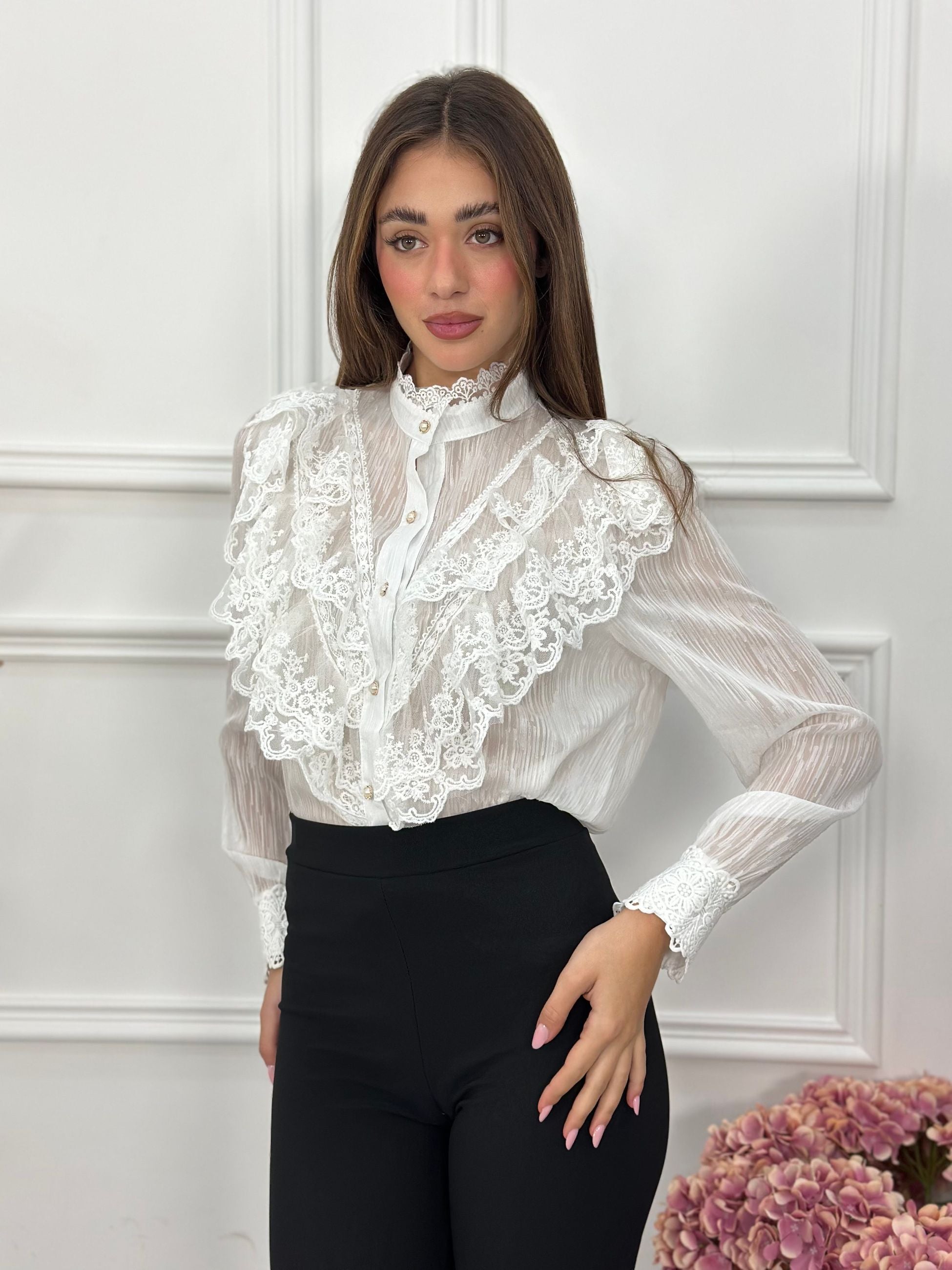 Camicia Rouches EXL1967