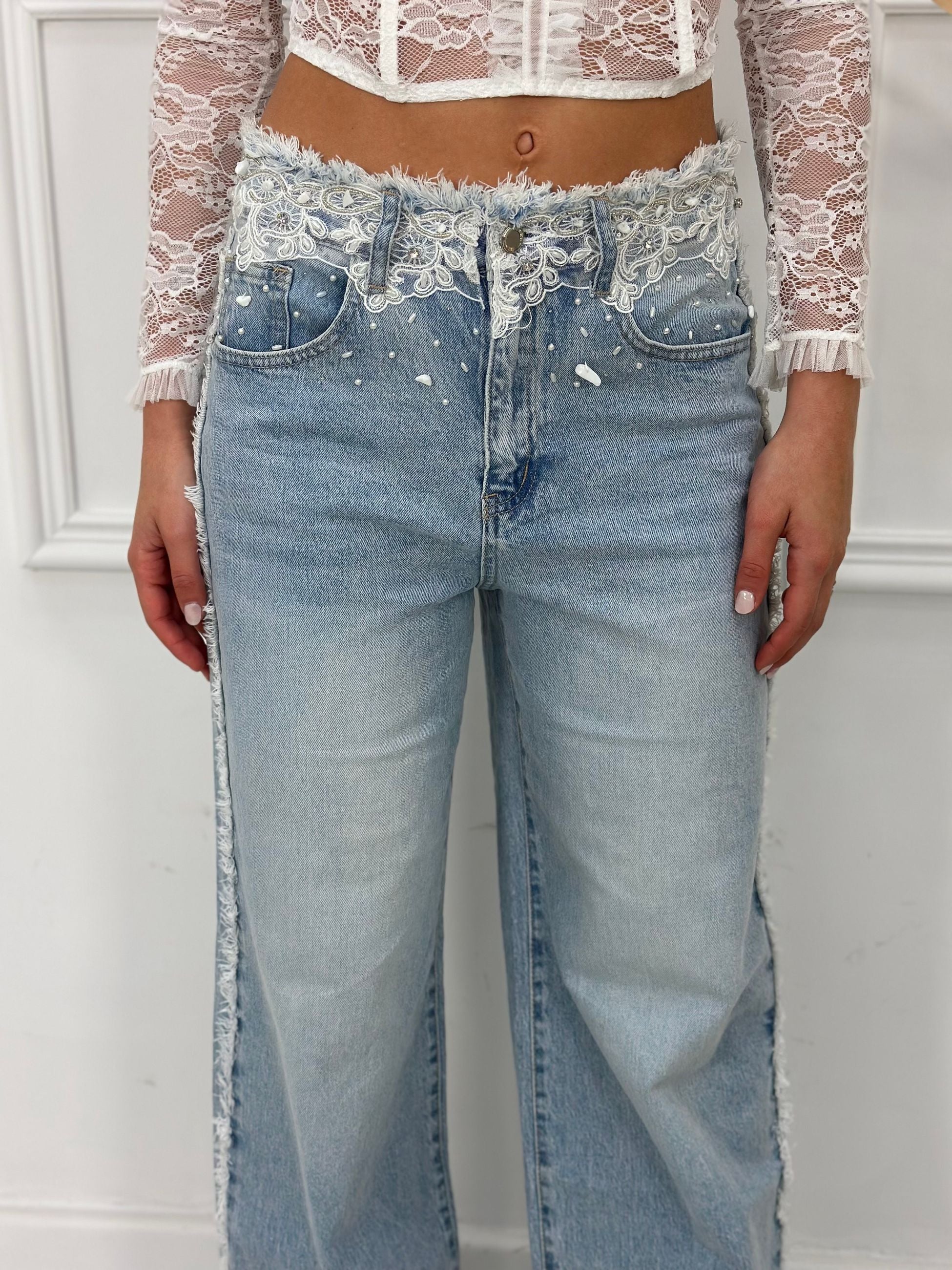 Jeans Palazzo V5041 (poco elastico)