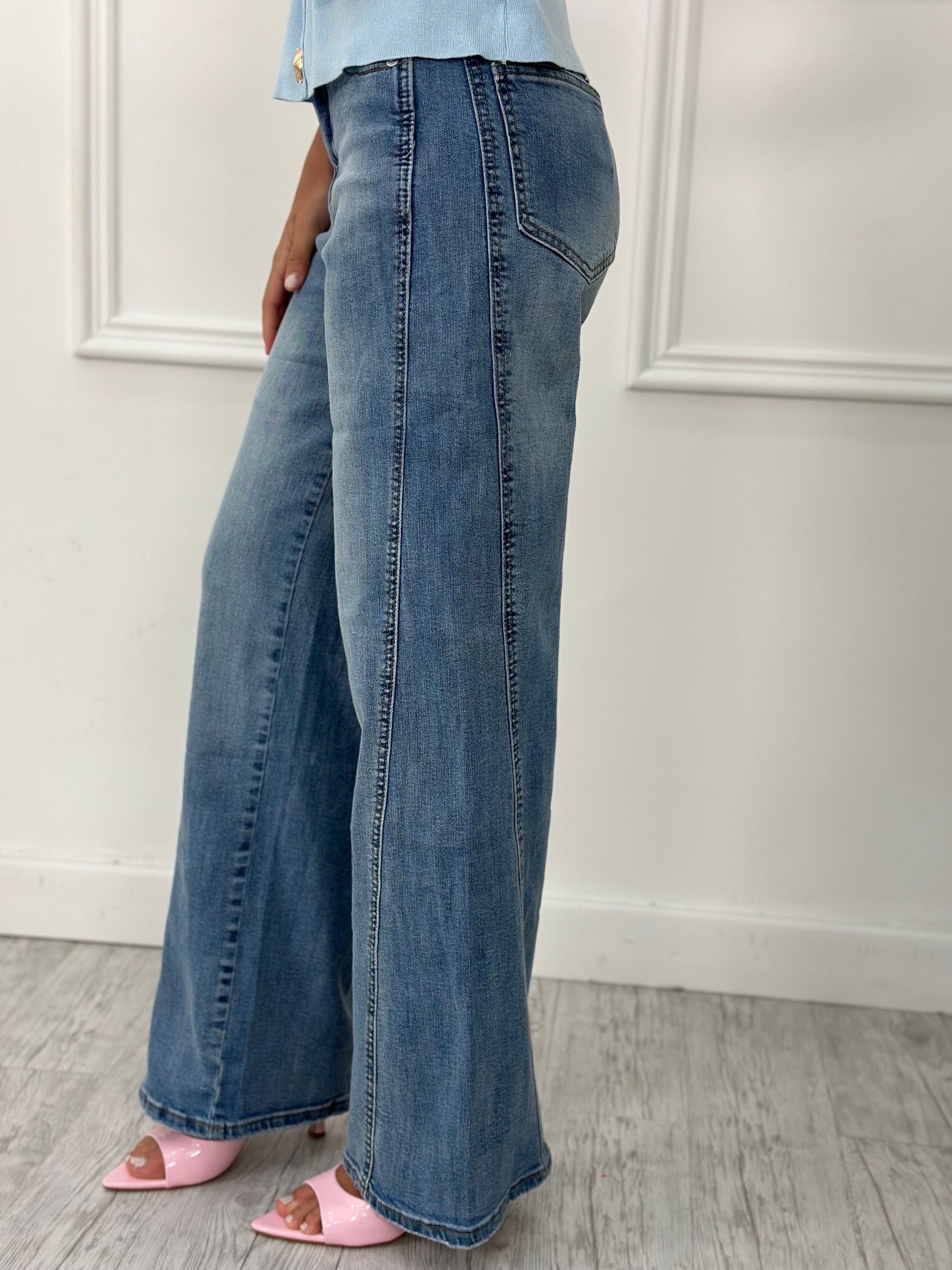Jeans Palazzo F2500 (elastico)