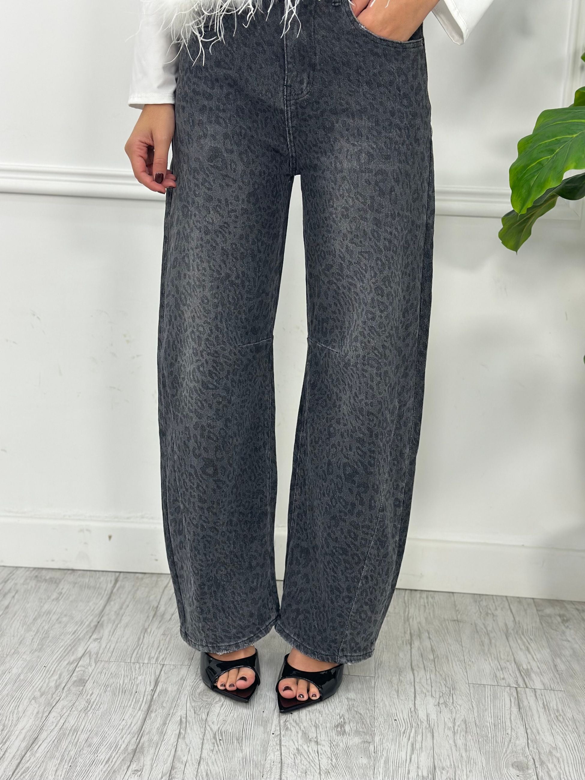 Jeans Balloon Animalier D033 (elastico)