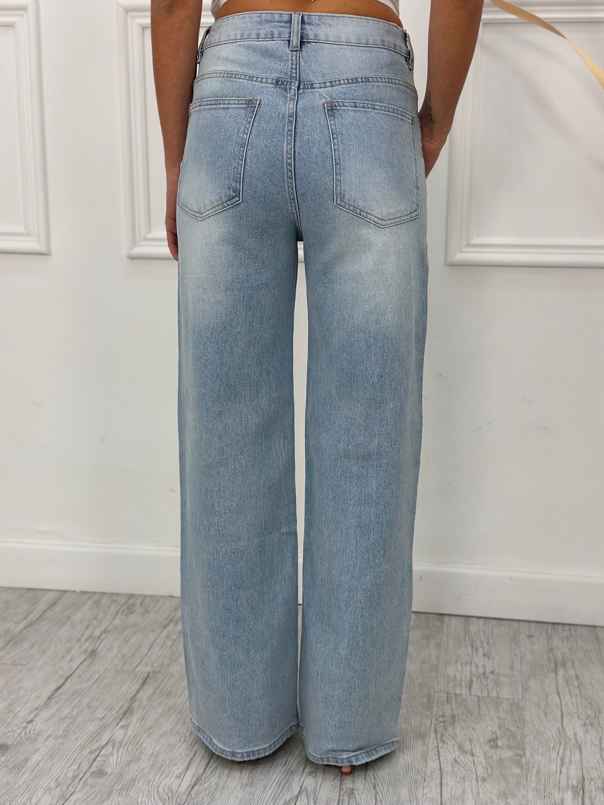Jeans Palazzo Brillantini V5091 (poco elastico)