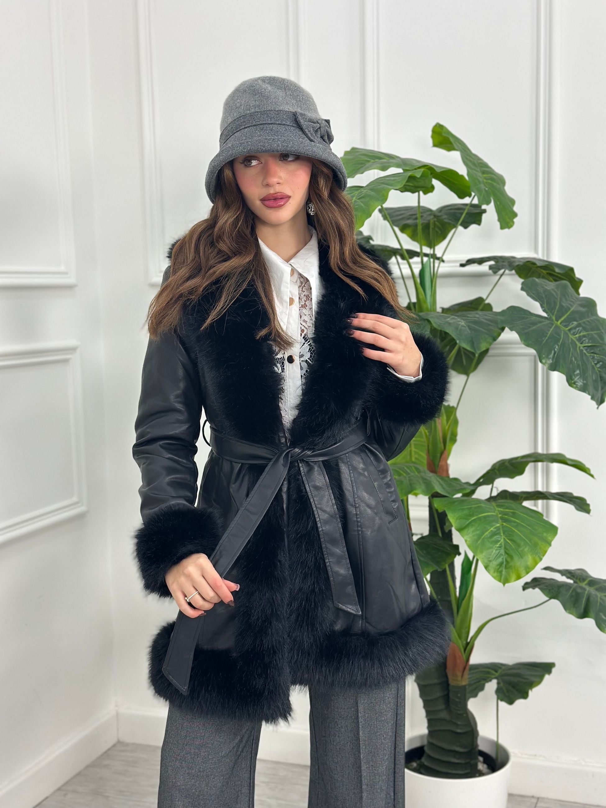 Cappotto Ecopelle Top Quality 25068