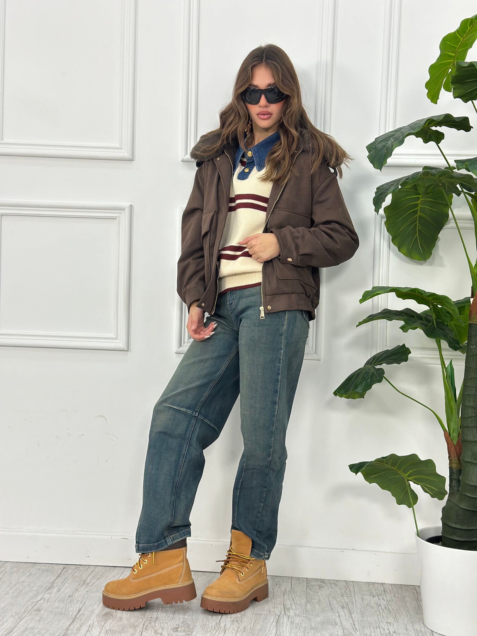 Giubbotto In camoscio EXL3590