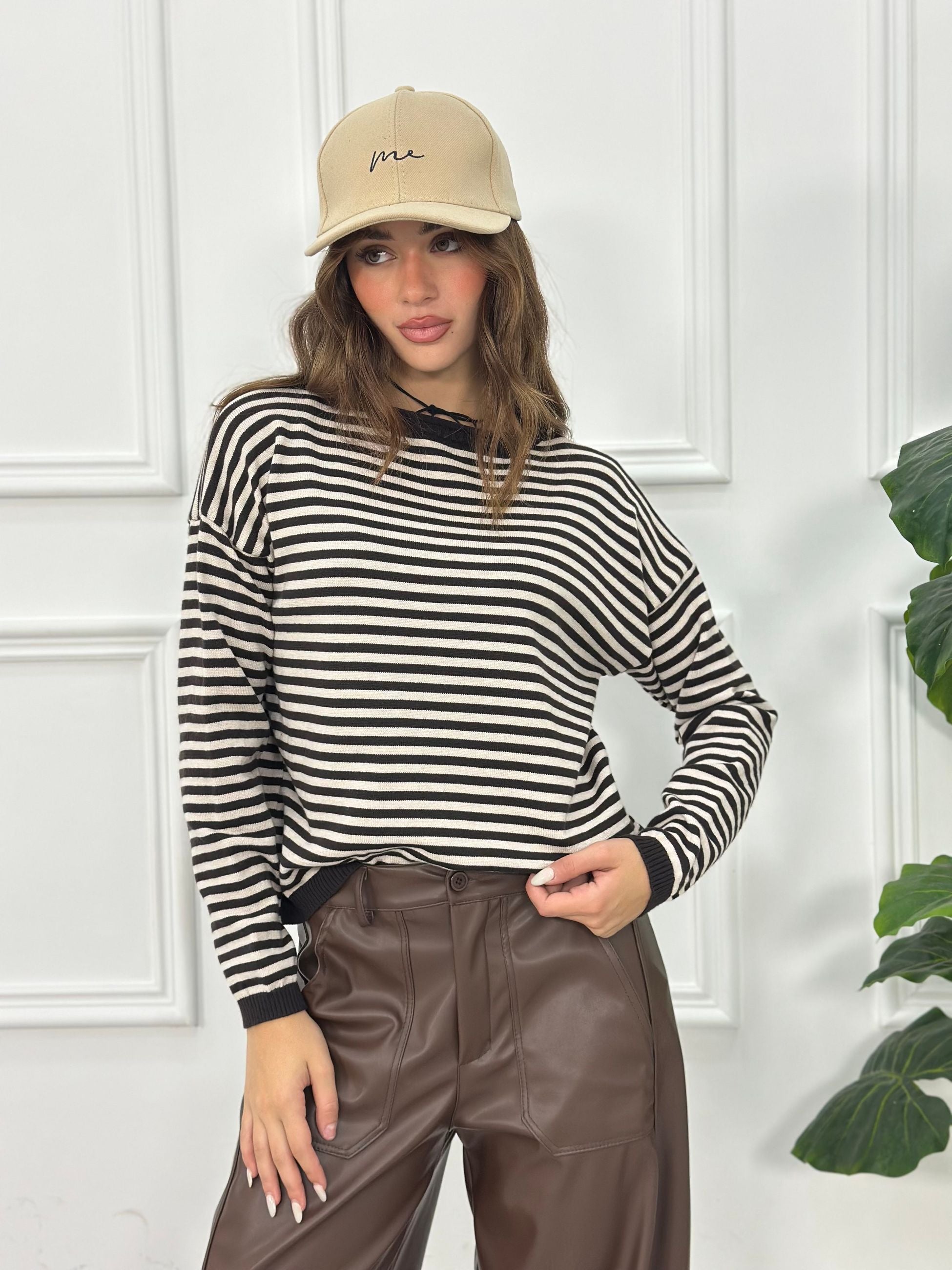 Maglia a Righe EXL25316