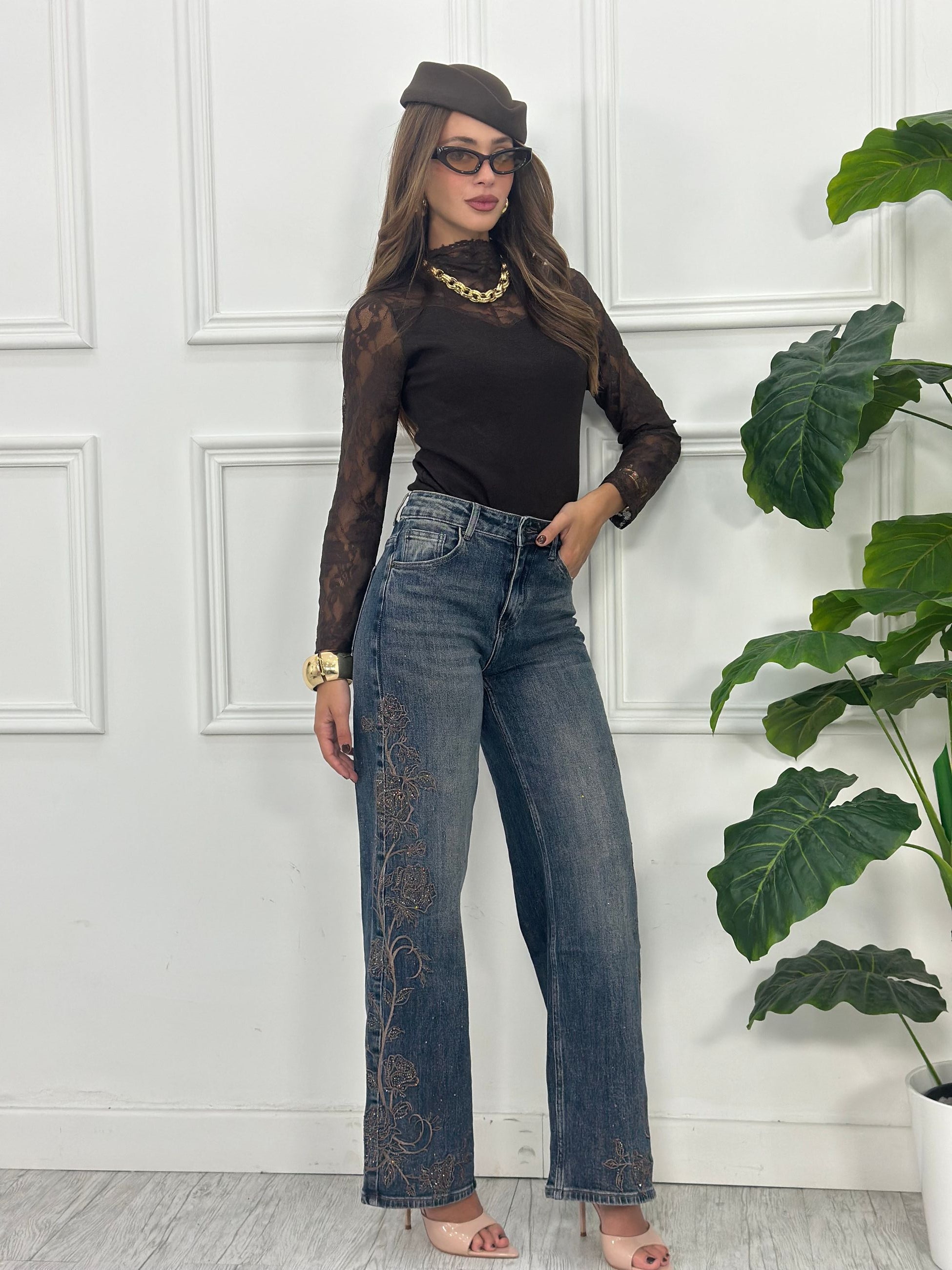 Jeans Palazzo T8123 (elastico)