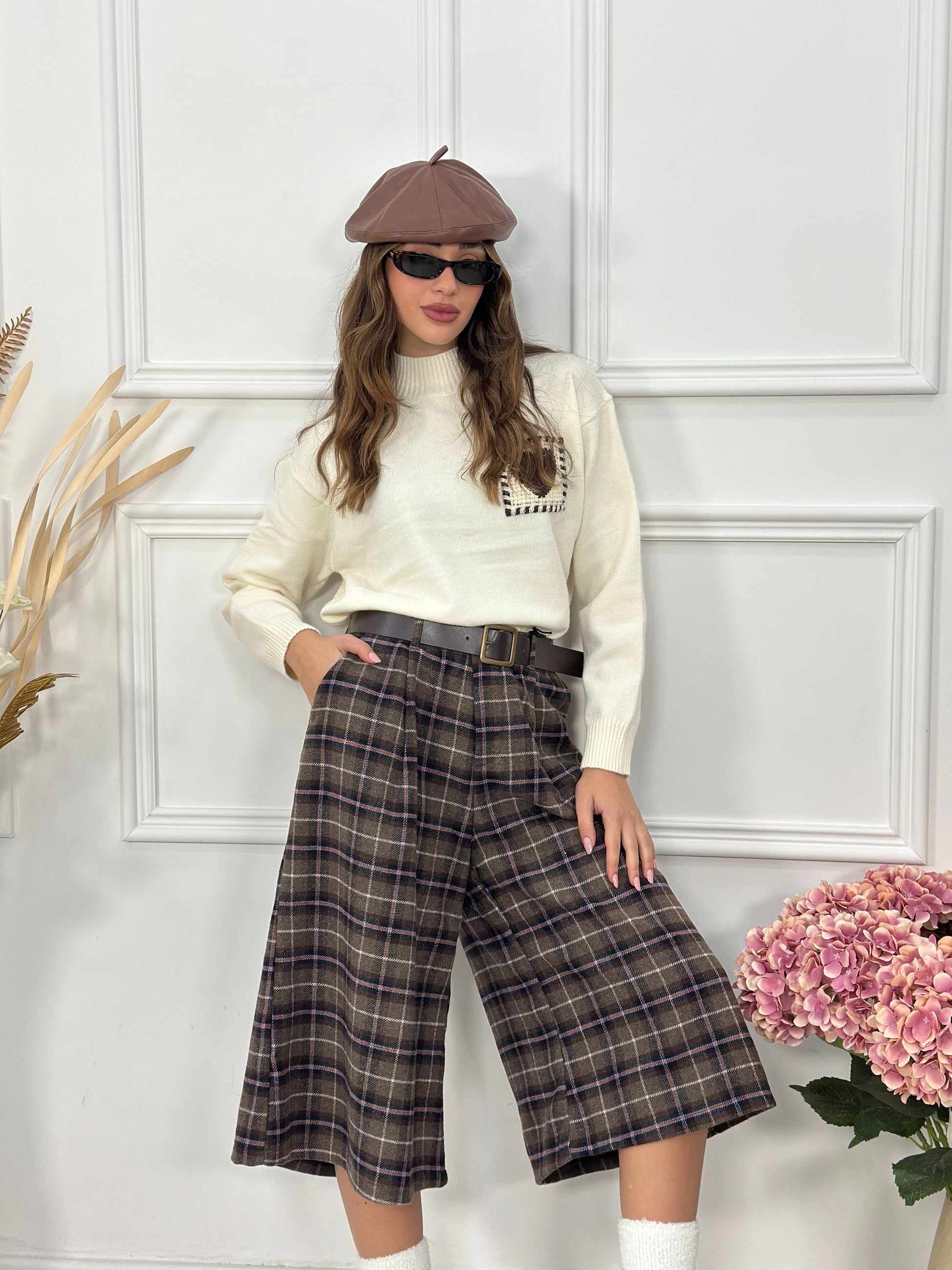 Pantalone Baggy Quadri JUST2670P