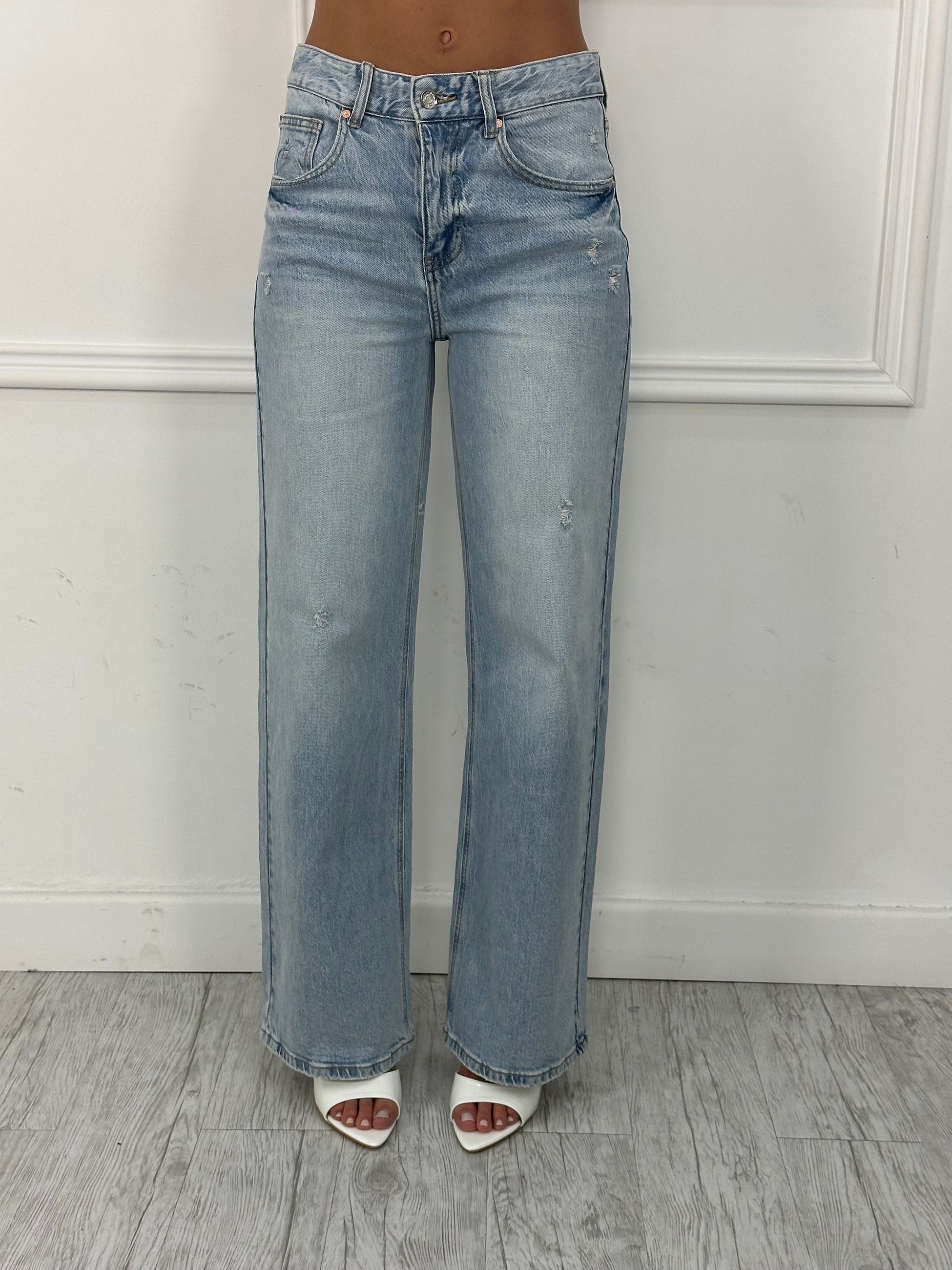 Jeans Palazzo H8000-25 (poco elastico)
