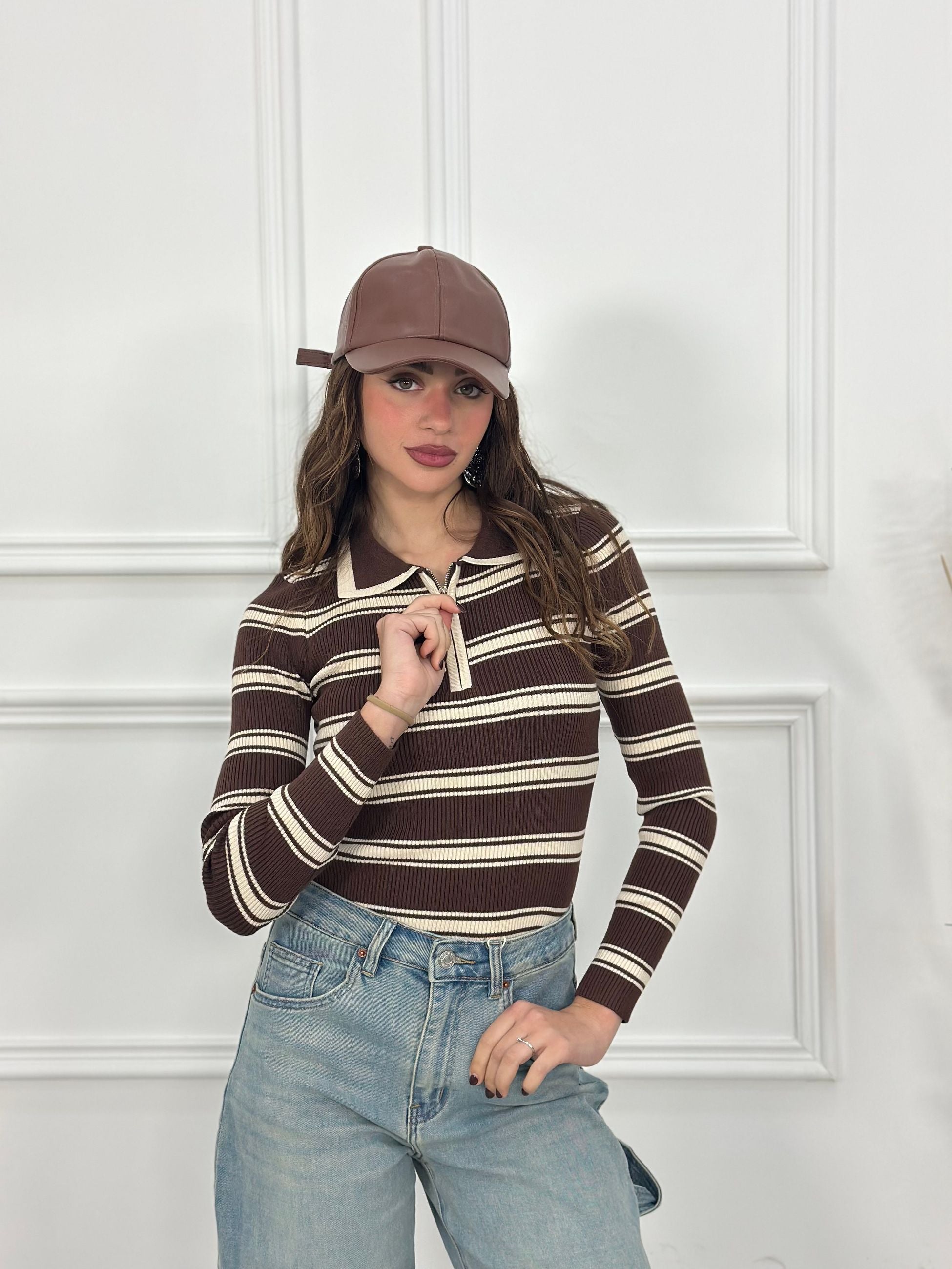 Maglia Zip Top Quality 081193