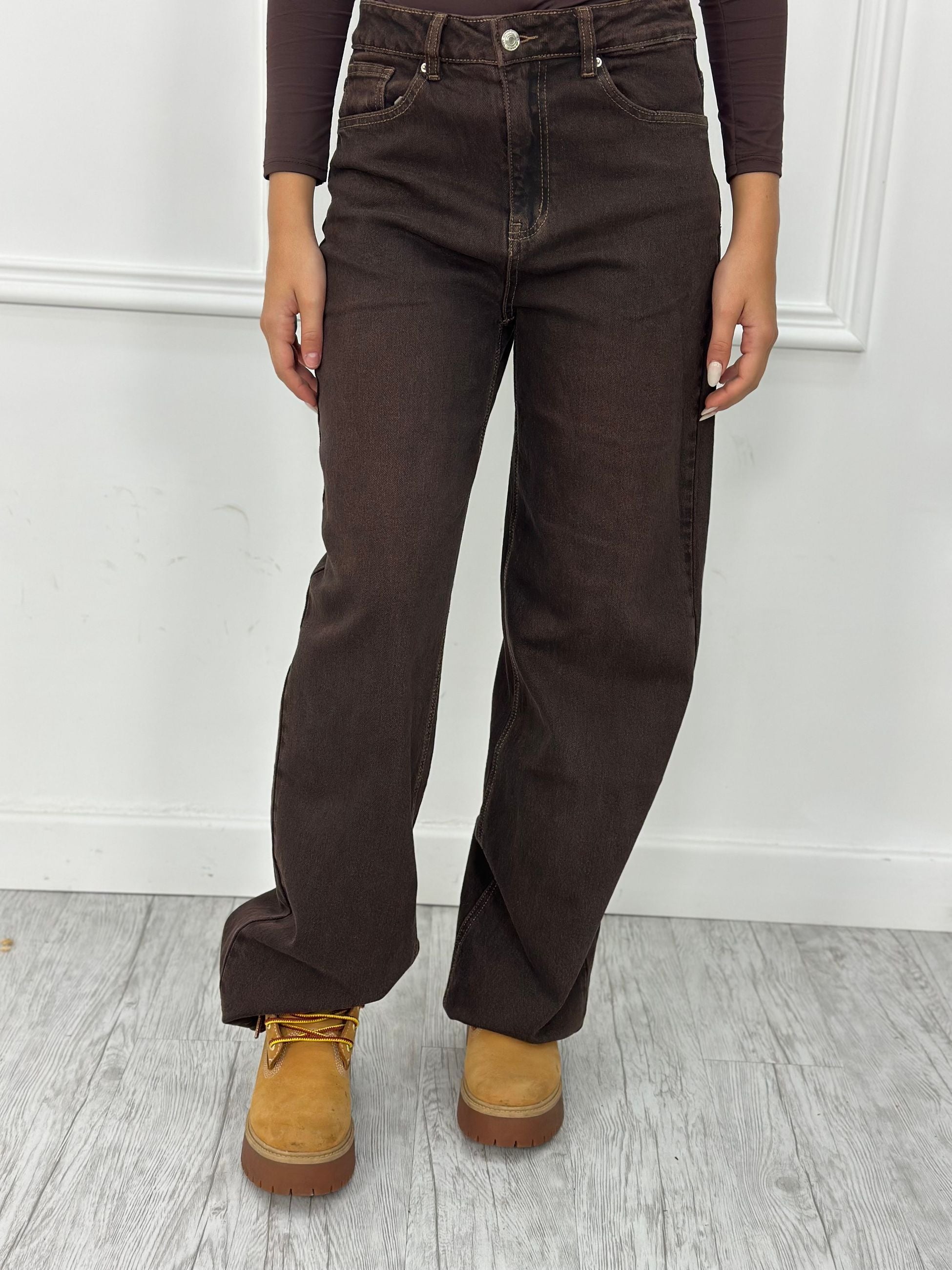 Jeans palazzo elastico T92D