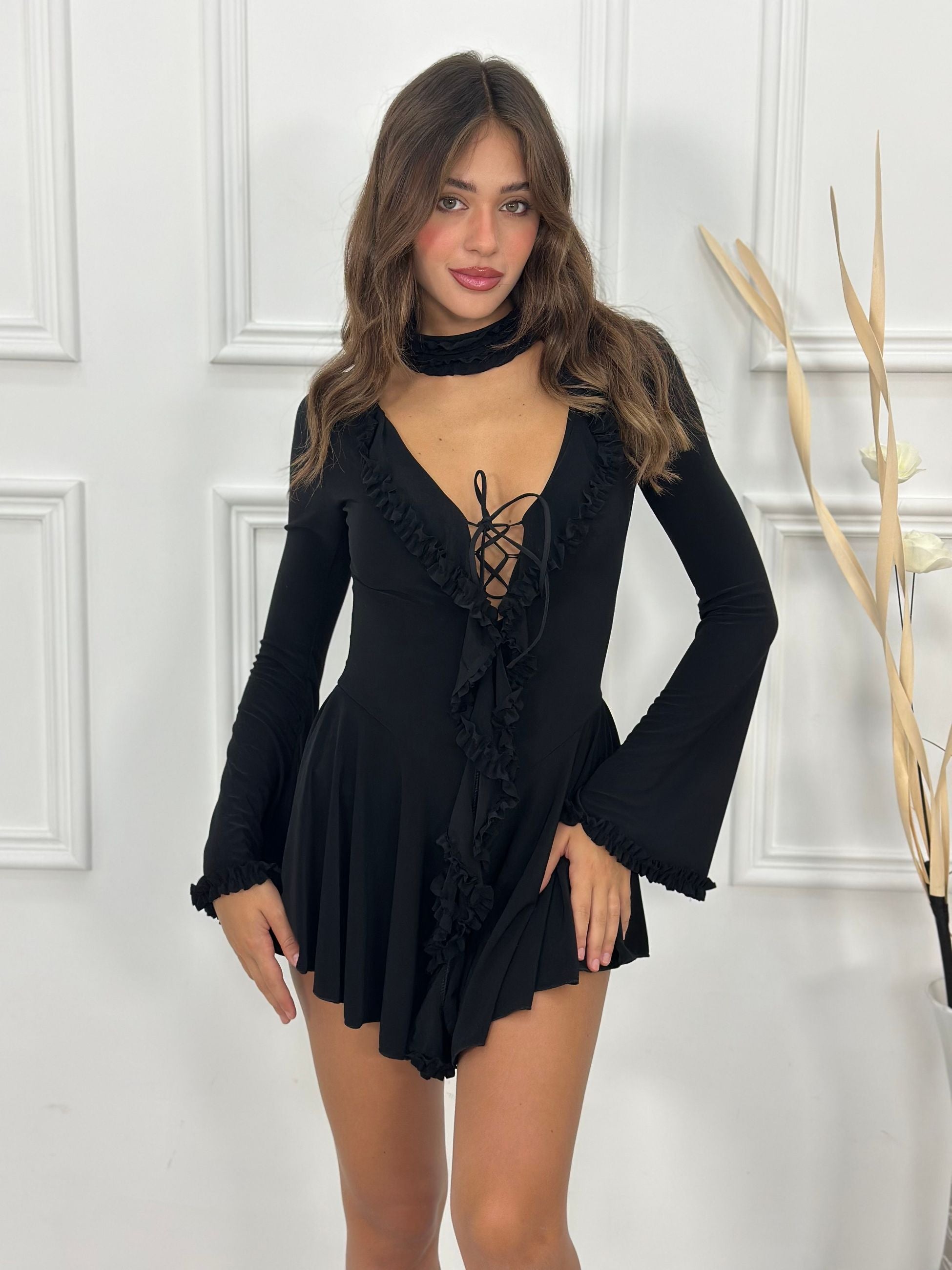 Abito Merly BLA1788 (sottogonna pantaloncino)