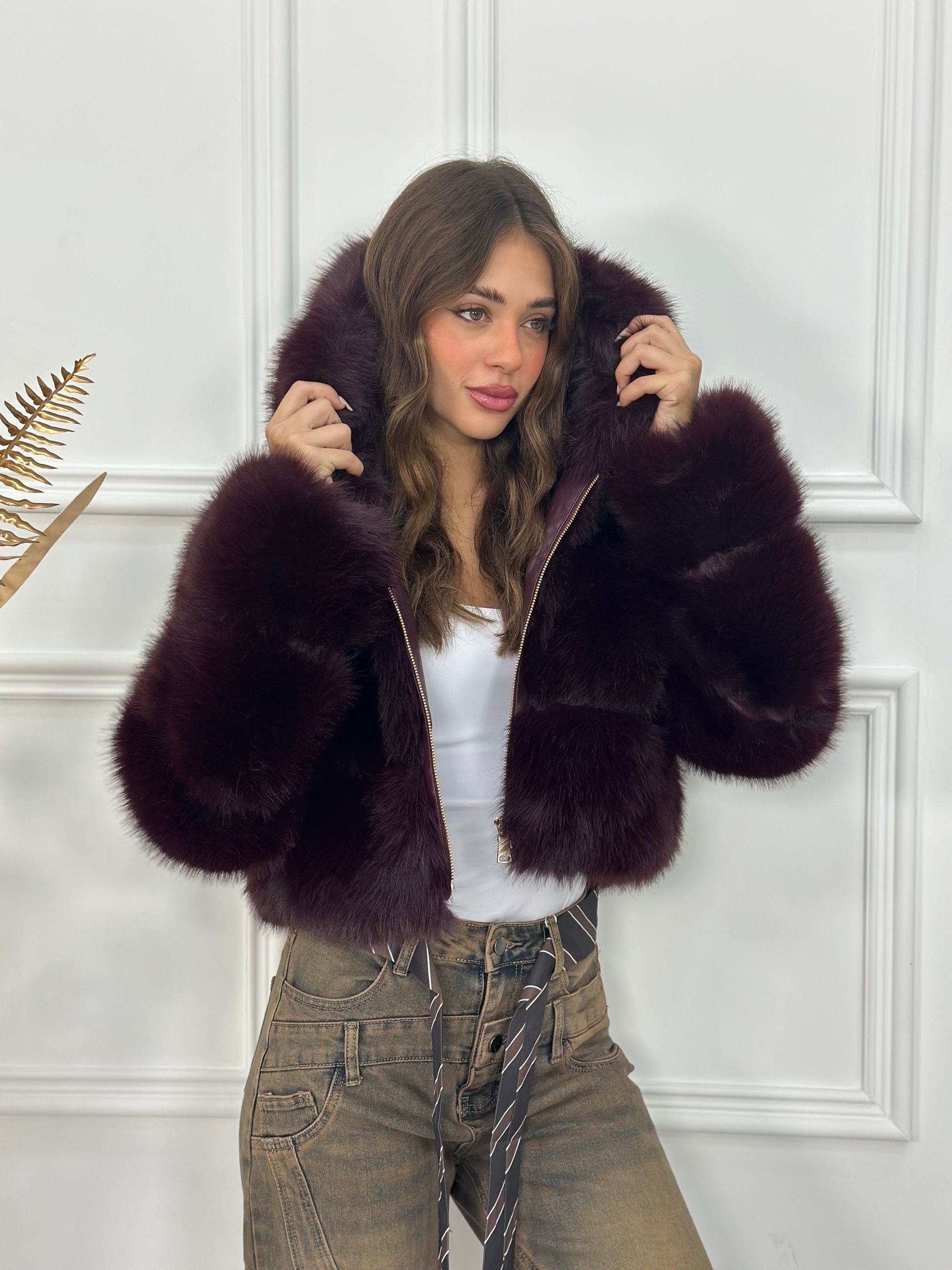 Pelliccia Crop Top Quality 68341