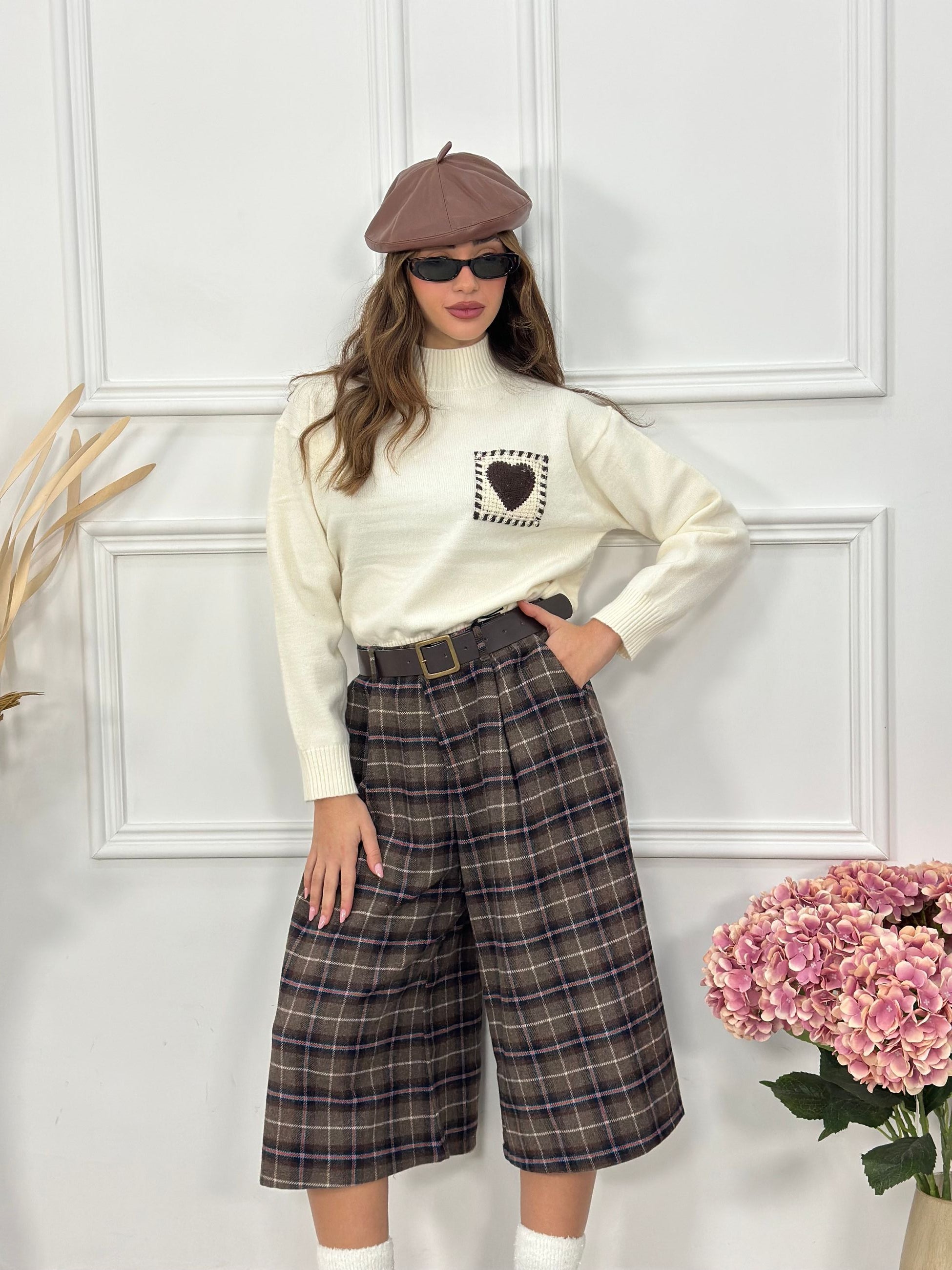 Pantalone Baggy Quadri JUST2670P