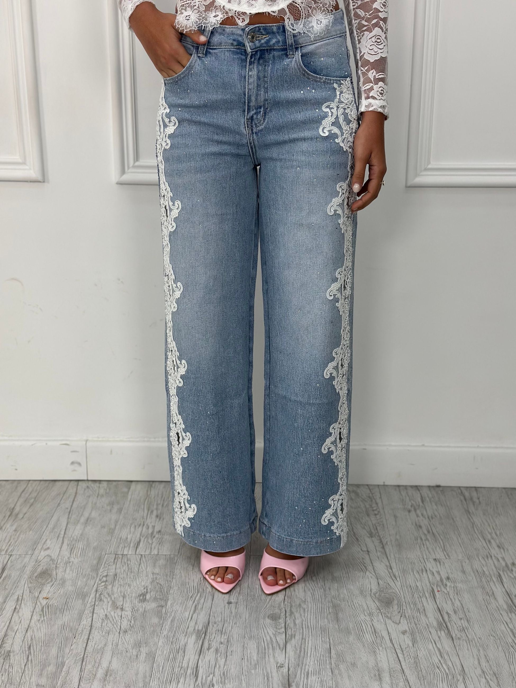 Jeans Palazzo N2726 (elastico)