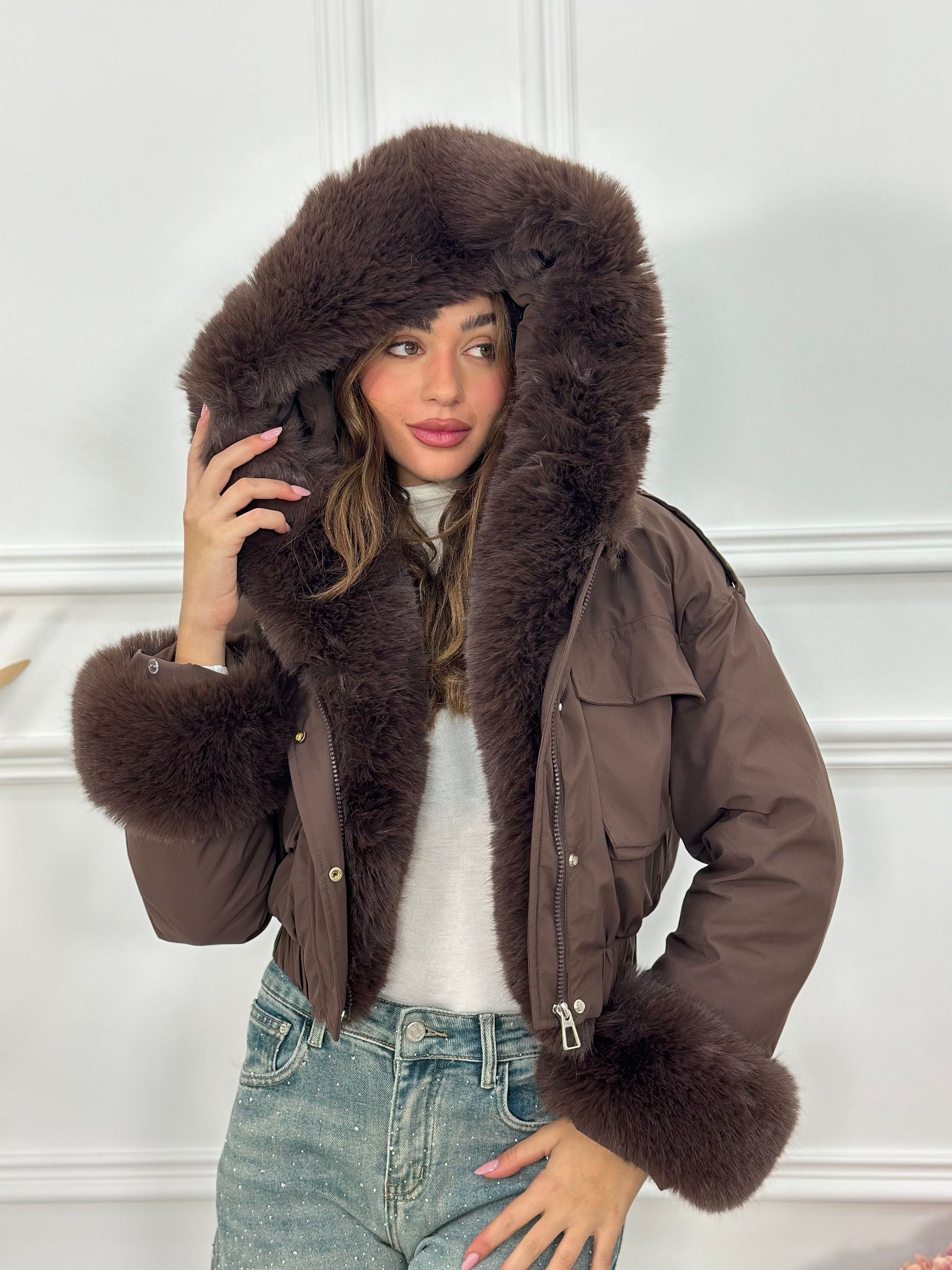 Giubbotto Crop Top Quality J8526