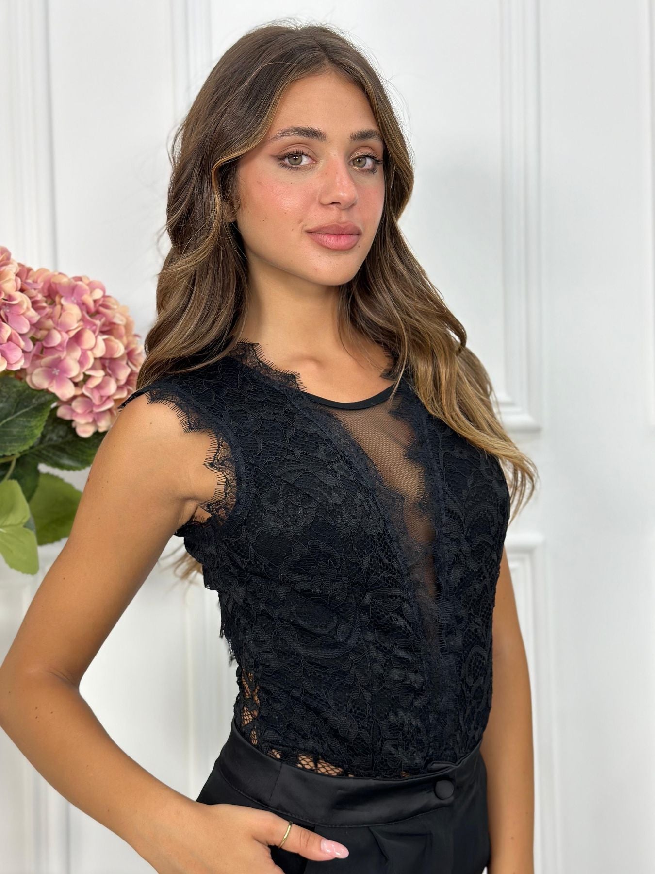 Body in pizzo di sangallo