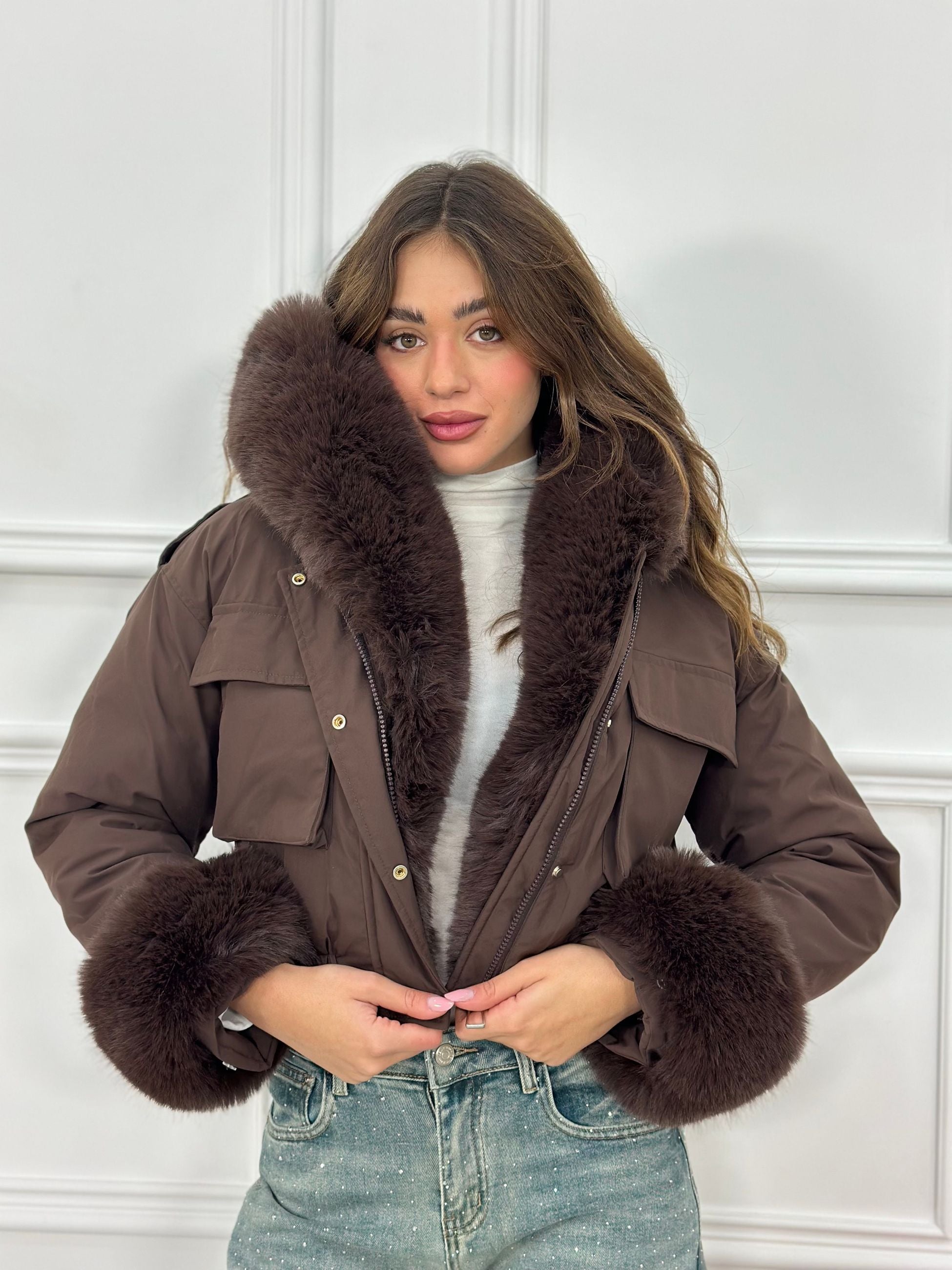 Giubbotto Crop Top Quality J8526