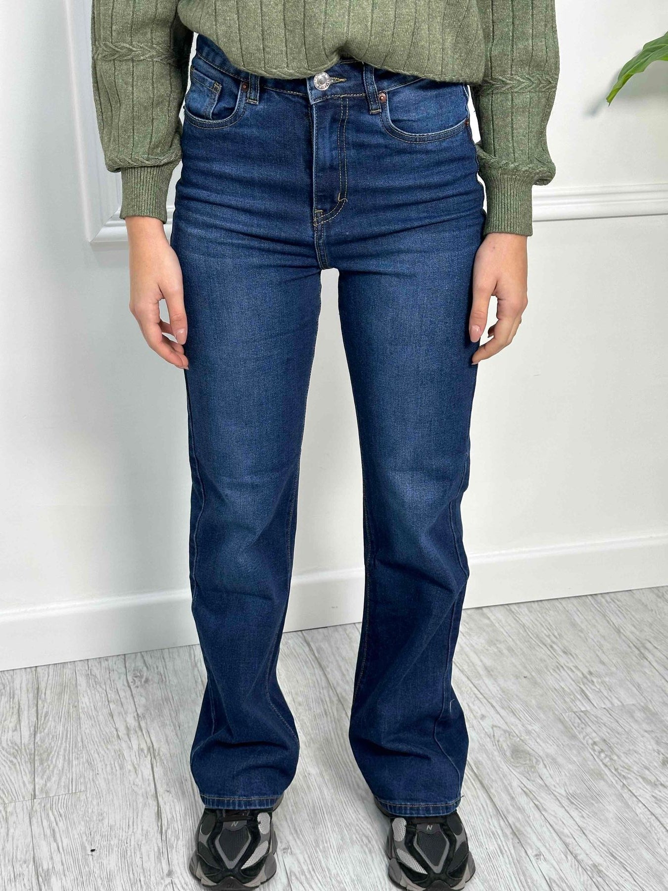 Jeans elastico blue a palazzo CH6222