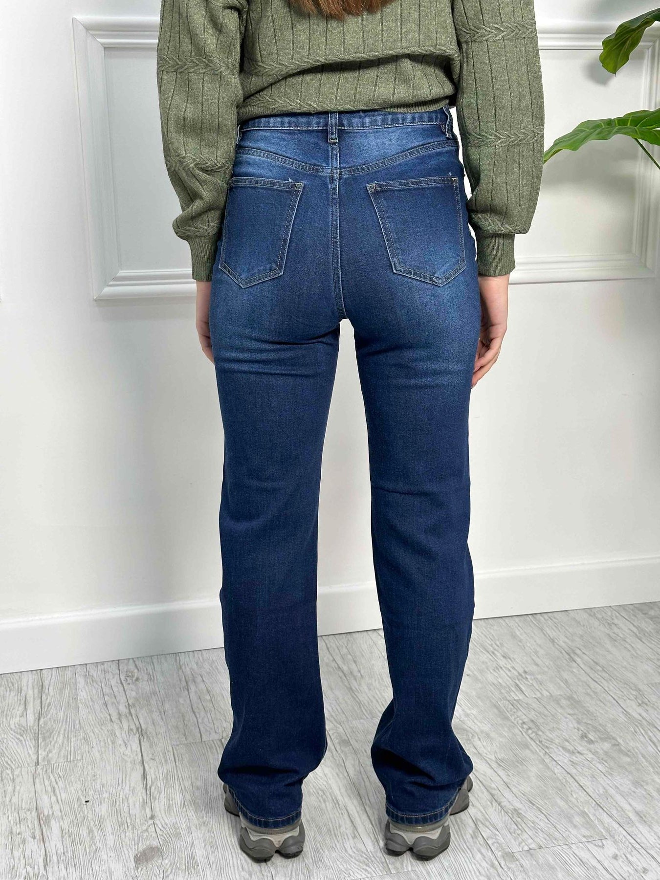 Jeans elastico blue a palazzo CH6222