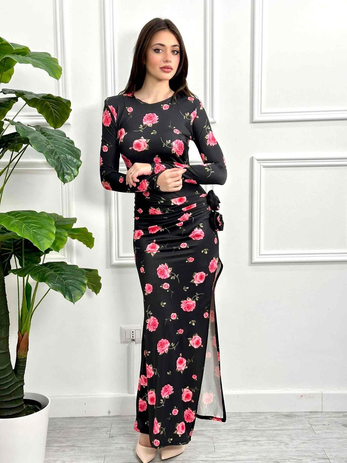 Abito floreale VCT24757